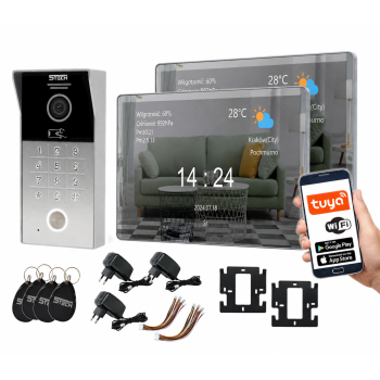 ZESTAW WIDEODOMOFONOWY 5TECH 2x VERUS One PLUS(M)/84225 8" FullHD WiFi SZYFRATOR APLIKACJA